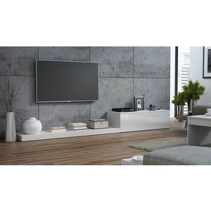CAMA MEBLE Life tv stolík biela / biely lesk vyobraziť