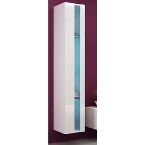 CAMA MEBLE Vigo New 180 vitrína na stenu biela / biely lesk vyobraziť