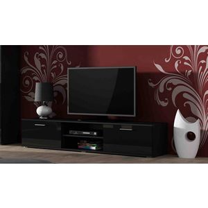 CAMA MEBLE Soho 180 tv stolík čierna / čierny lesk vyobraziť