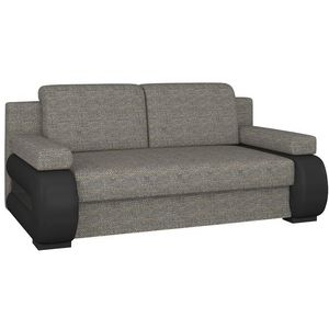 NABBI Limia rozkladacia pohovka sivá (Berlin 01) / čierna (Soft 11) vyobraziť