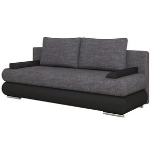 NABBI Marao rozkladacia pohovka sivá (Sawana 05) / čierna (Soft 11) vyobraziť