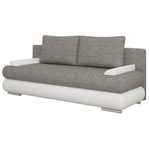 NABBI Marao rozkladacia pohovka sivá (Berlin 01) / biela (Soft 17) vyobraziť