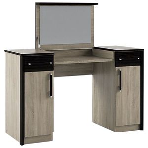 NABBI Seina DT toaletný stolík so zrkadlom dub sonoma / wenge magic vyobraziť