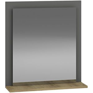 NABBI Baleta Z60 zrkadlo na stenu antracit / craft zlatý vyobraziť