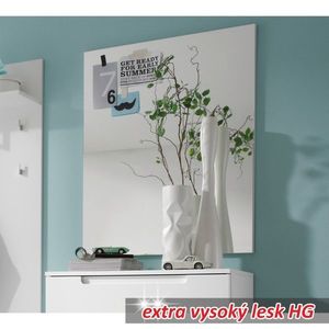 KONDELA Space zrkadlo na stenu biela vyobraziť