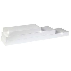 KONDELA Gana polica 30x25 cm biela vyobraziť