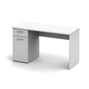 KONDELA Egon pc stolík biela vyobraziť