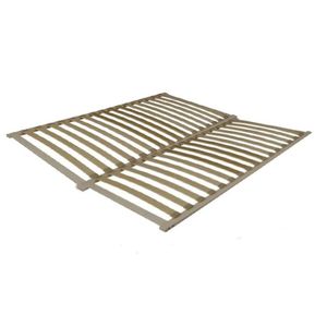KONDELA Flex 3-zónový lamelový rošt 140x200 cm brezové drevo vyobraziť