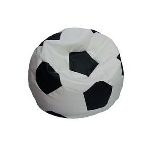 KONDELA Bobek sedací vak biela / čierna vyobraziť