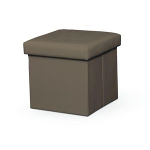 KONDELA Tela New taburetka s úložným priestorom svetlohnedá vyobraziť