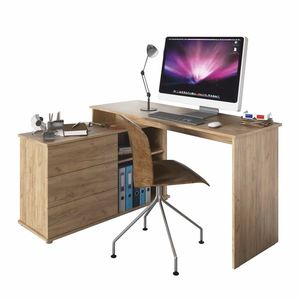 KONDELA Terino L/P univerzálny rohový pc stôl dub artisan vyobraziť