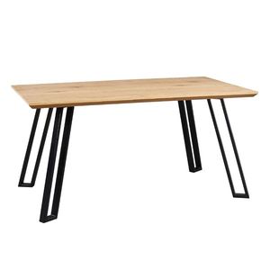 KONDELA Pedal jedálenský stôl dub / čierna vyobraziť