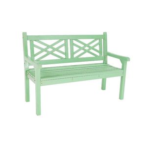 KONDELA Fabla drevená záhradná lavička 124 cm neo mint vyobraziť