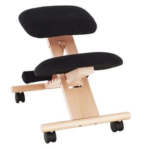 KONDELA Groco ergonomická kľakačka čierna / buk vyobraziť