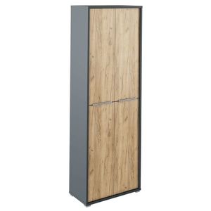 KONDELA Rioma New Typ 05 šatníková skriňa grafit / dub artisan vyobraziť