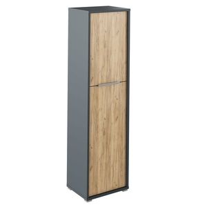 KONDELA Rioma New Typ 08 policová skriňa grafit / dub artisan vyobraziť