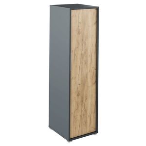 KONDELA Rioma New Typ 20 vešiaková skriňa grafit / dub artisan vyobraziť