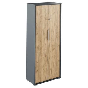 KONDELA Rioma New Typ 31 dvojdverová šatníková skriňa grafit / dub artisan vyobraziť