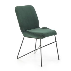 HALMAR K454 jedálenská stolička tmavozelená / čierna vyobraziť
