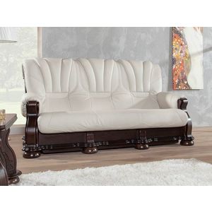PYKA Cezar III kožená trojsedačka wenge / biela (White snow) vyobraziť