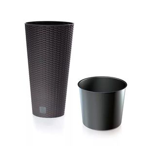 NABBI DRTUS400 vysoký plastový kvetináč 40 cm hnedá vyobraziť