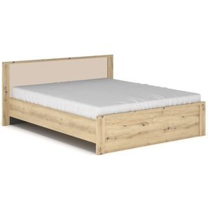 NABBI Daicos LB-140 manželská posteľ s roštom 140x200 cm dub artisan / champagne vyobraziť
