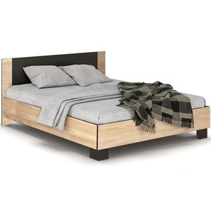 NABBI Verify LB-160 manželská posteľ s roštom 160x200 cm dub sonoma / wenge vyobraziť