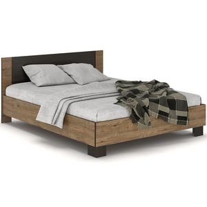 NABBI Verify LB-140 manželská posteľ s roštom 140x200 cm dub april / wenge vyobraziť