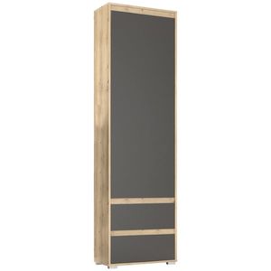 NABBI Thebes PB-1D2DRWS jednodverová predsieňová skriňa dub artisan / sivá vyobraziť