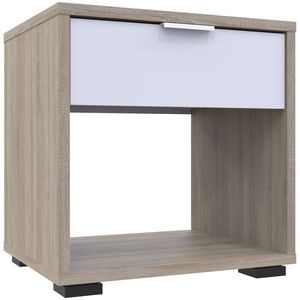 NABBI Nosen N2 nočný stolík dub sonoma / biela vyobraziť