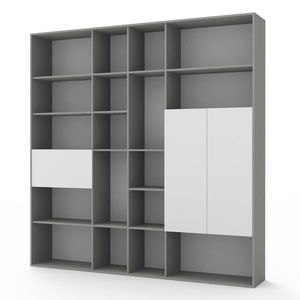 NABBI Oselin I knižnica antracit / biela vyobraziť