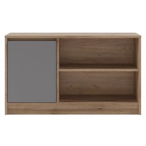 NABBI Boran TV-E tv stolík dub artisan / sivá vyobraziť