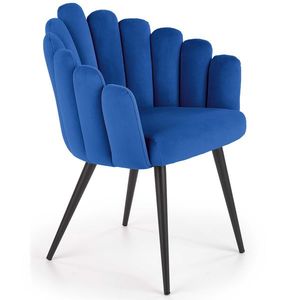 HALMAR K410 jedálenské kreslo granátová (Velvet) / čierna vyobraziť