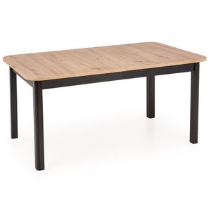 HALMAR Florian rozkladací jedálenský stôl dub artisan / čierna vyobraziť