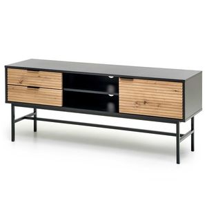 HALMAR Murano RTV-1 tv stolík čierna / dub artisan vyobraziť