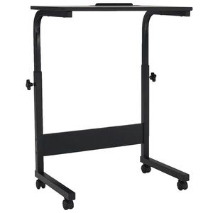 KONDELA Westa pc stolík na kolieskach čierna vyobraziť