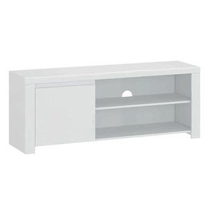 KONDELA Lindy 1D/160 tv stolík biely lesk vyobraziť