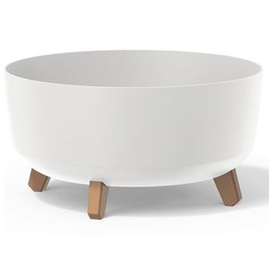 NABBI DGRL400L plastový kvetináč na nožičkách 37, 9 cm biela vyobraziť
