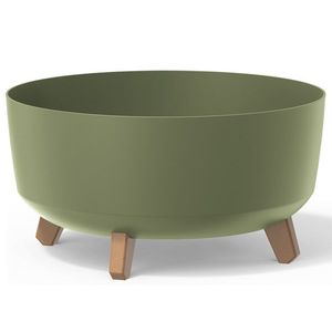 NABBI DGRL400L plastový kvetináč na nožičkách 37, 9 cm zelená vyobraziť
