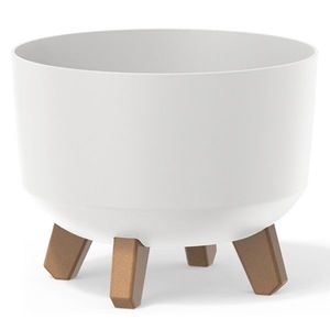 NABBI DGRL240 plastový kvetináč na nožičkách 23, 8 cm biela vyobraziť
