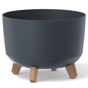 NABBI DGRL300 plastový kvetináč na nožičkách 29 cm antracit vyobraziť