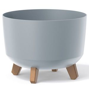 NABBI DGRL300 plastový kvetináč na nožičkách 29 cm svetlosivá vyobraziť