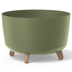 NABBI DGRL400 plastový kvetináč na nožičkách 39 cm zelená vyobraziť