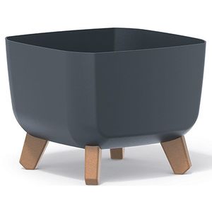 NABBI DGQL240 plastový kvetináč na nožičkách 24 cm antracit vyobraziť
