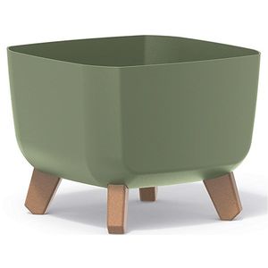 NABBI DGQL240 plastový kvetináč na nožičkách 24 cm zelená vyobraziť