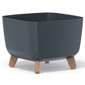 NABBI DGQL300 plastový kvetináč na nožičkách 29 cm antracit vyobraziť