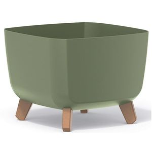 NABBI DGQL300 plastový kvetináč na nožičkách 29 cm zelená vyobraziť