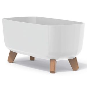 NABBI DGCL400 plastový kvetináč na nožičkách 39 cm biela vyobraziť