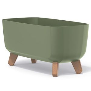 NABBI DGCL400 plastový kvetináč na nožičkách 39 cm zelená vyobraziť