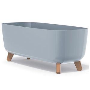 NABBI DGCL600 plastový kvetináč na nožičkách 58 cm svetlosivá vyobraziť